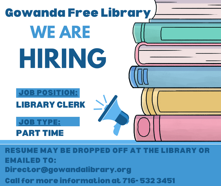 Library Clerk Position Opening