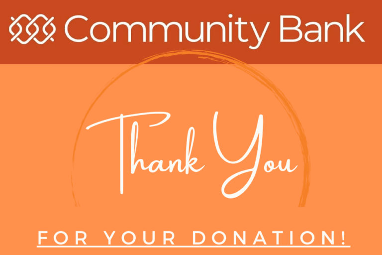 Community Bank, Thank you!
